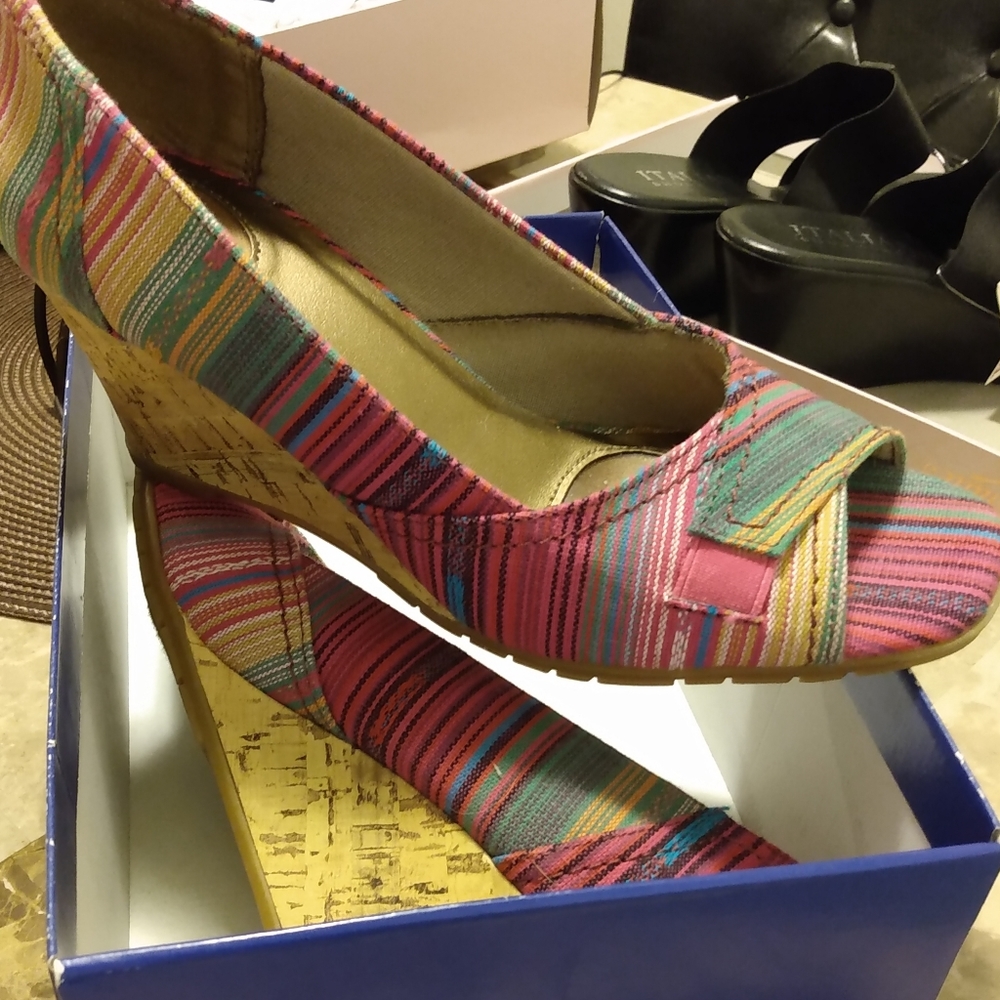 Multicolored wedges.